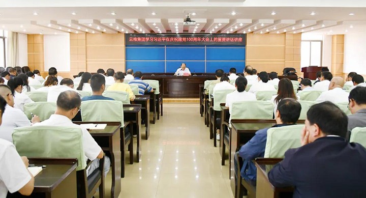 云维集团党委发展进建习近平总书记“七一”重要讲话暨电影微党课活动