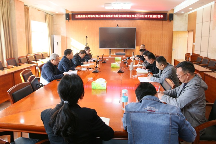 云煤（南宫NG28）集团总经理助理、鼎新办主任陈家昆一行到云南羊场煤矿有限公司发展国企鼎新三年行动督导调研