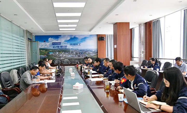 【主题教育】云煤（南宫NG28）集团党委委员、副总经理缪和星一行到前锋化工公司发展出产经营调研